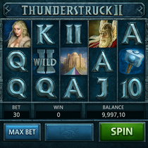 Spinit - Thunderstruck II Slot Game - Microgaming